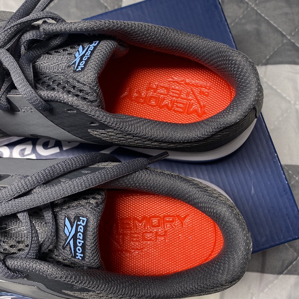 Grey & Blue Reebok Running Shoe, 8.5 - Picture 9 of 12